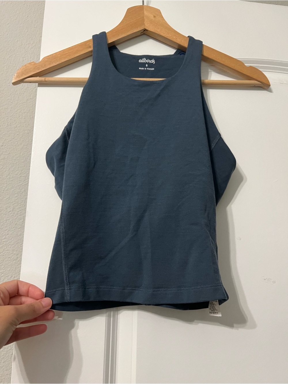 Allbirds Natural Run Form Tank Top in Deep Teal